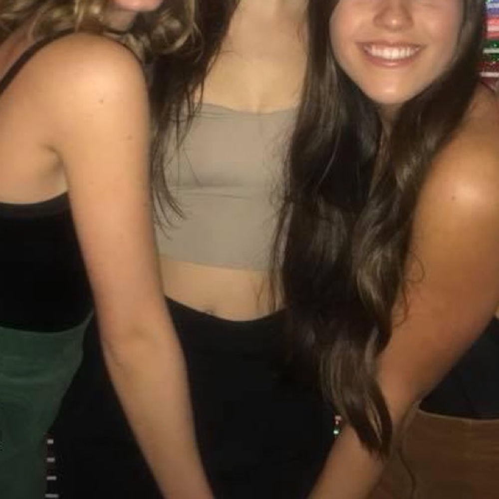 Tan Bandeau Crop Top - Picture 6 of 6